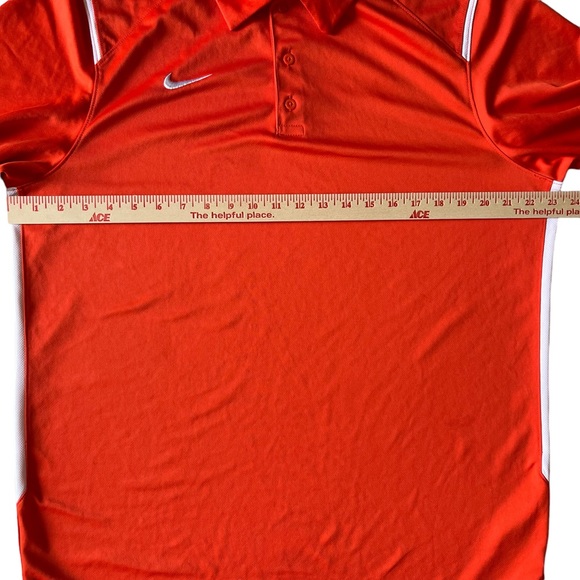 Nike DRI-FIT Short Sleeve Golf Polo Orange L - Picture 8 of 11